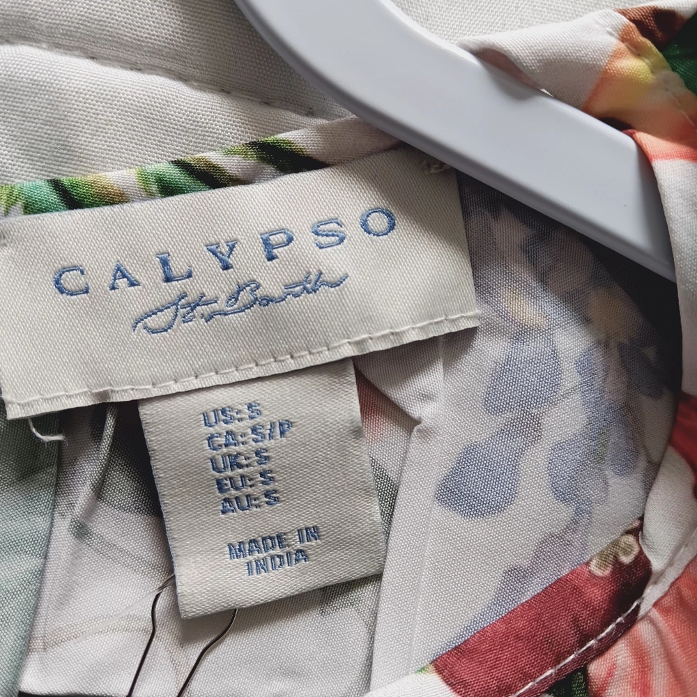 Calypso St Barth Tropical Print Maxi Skirt Set Size S - Picture 7 of 16